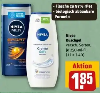 REWE Center Nivea Duschgel 250 ml Fl. Angebot