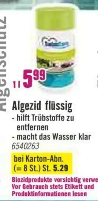 Hornbach Algezid flüssig 1L Angebot