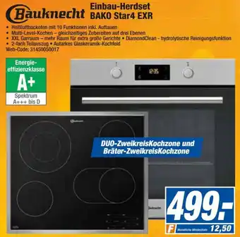 expert Octomedia Bauknecht Einbau Herdset BAKO Star4 EXR Angebot