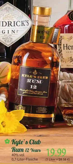 Famila Nord Ost Kyle's Club Rum 12 Years 0,7L Angebot