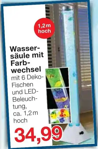 Jawoll Wassersäule mit Farbwechsel 1,2 m hoch Angebot
