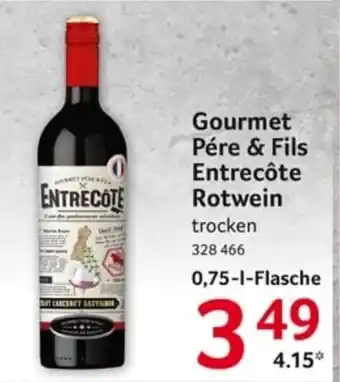 Selgros Gourmet Pere & Fils Entrecote Rotwein Angebot