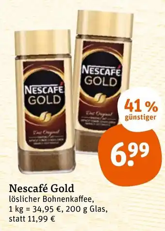 tegut Nescafé Gold 200 g Glas Angebot