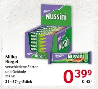 Selgros Milka Riegel 31-37g Angebot