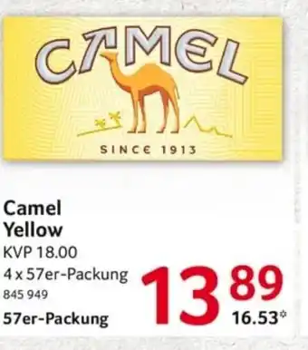 Selgros Camel Yellow 57st Angebot