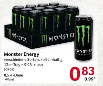 Selgros Monster Energy Drink 500ml Angebot