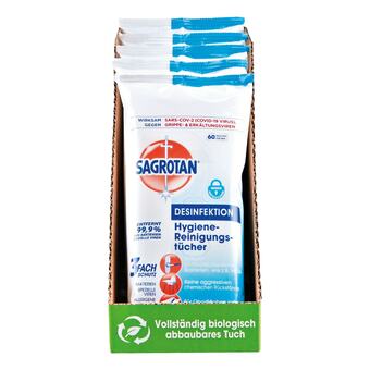 Netto Marken-Discount Sagrotan hygiene reinigungstücher 60 stück, 5er pack Angebot