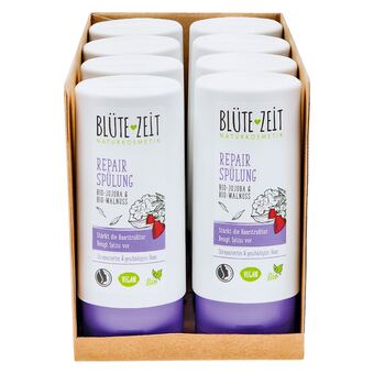Netto Marken-Discount Blüte-zeit repair spülung bio-walnuss 200 ml, 8er pack Angebot