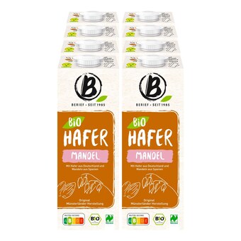 Netto Marken-Discount Berief bio hafer mandel drink 1 liter, 8er pack Angebot