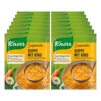 Netto Marken-Discount Knorr suppenliebe rindfleischsuppe ergibt 0,75 liter, 14er pack Angebot