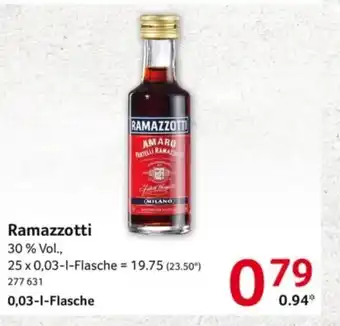 Selgros Ramazzotti 30ml Angebot