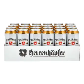 Netto Marken-Discount Herrenhaeuser premium pilsener 4,9 % vol 0,5 liter dose, 24er pack Angebot