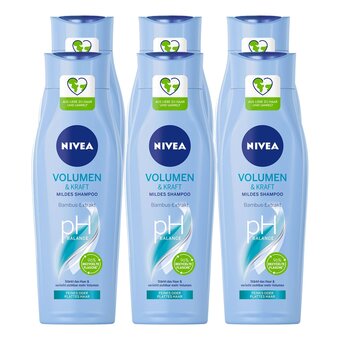 Netto Marken-Discount Nivea pflegeshampoo volumen & kraft 250 ml, 6er pack Angebot