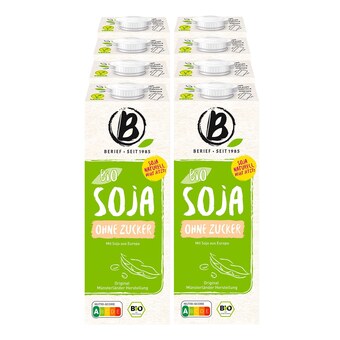 Netto Marken-Discount Berief bio soja drink ohne zucker 1 liter, 8er pack Angebot