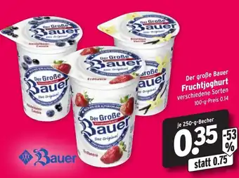 Wasgau Der große Bauer Fruchtjoghurt 250g Becher Angebot