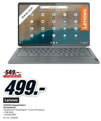 MediaMarkt Lenovo IdeaPad Duet 5 Chromebook Angebot