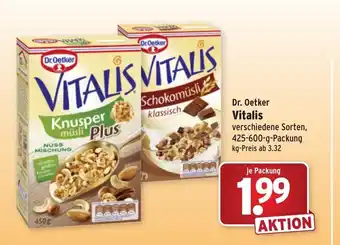 Wasgau Dr. Oetker Vitalis 425-600g Angebot