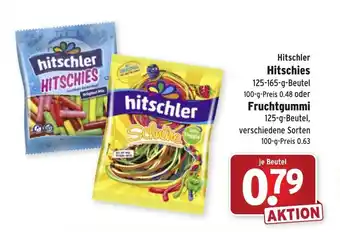 Wasgau Hitschler Hitschies 125-165g Beutel oder Fruchtgummi 125g Beutel Angebot