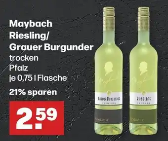 Handelshof Maybach Riesling/Grauer Burgunder 0,75 l Flasche Angebot