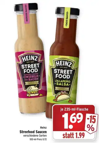 Wasgau Heinz Streefood Saucen 235ml Angebot