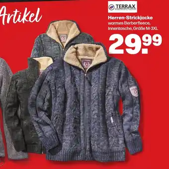 Handelshof Terrax Herren Strickjacke Gröẞe M-3XL Angebot