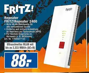 expert Techno Land Repeater fritz!repeater 2400 Angebot