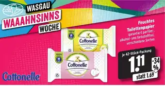 Wasgau Cottonelle Feuchtes Toilettenpapier Angebot