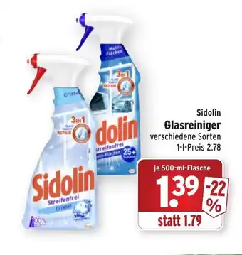 Wasgau Sidolin Glasreiniger 500ml Angebot