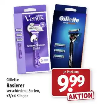 Wasgau Gillette Rasierer Angebot