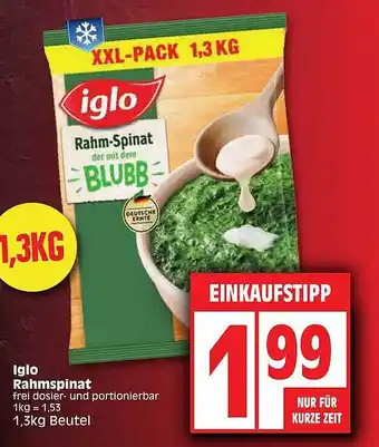 Edeka Iglo rahmspinat Angebot