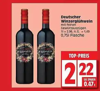 Elli Markt Deutscher winzerglühwein Angebot