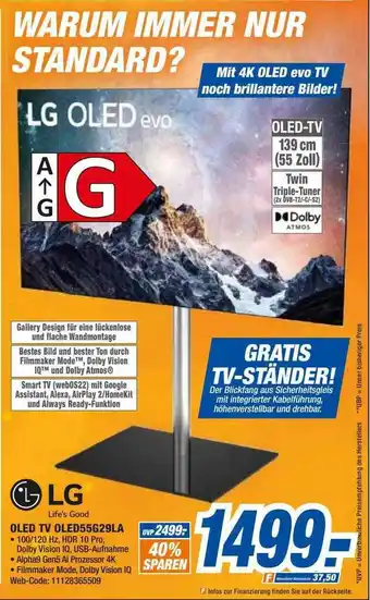 expert Octomedia Lg oled tv oled55g29la Angebot