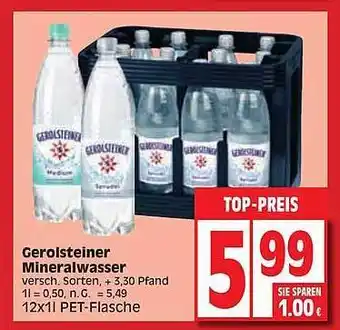 Elli Markt Gerolsteiner mineralwasser Angebot