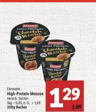 Marktkauf Ehrmann high-protein-mousse Angebot