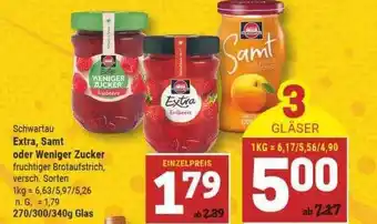 Marktkauf Schwartau extra, samt oder weniger zucker Angebot