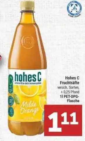 Marktkauf Hohes c fruchtsäfte Angebot