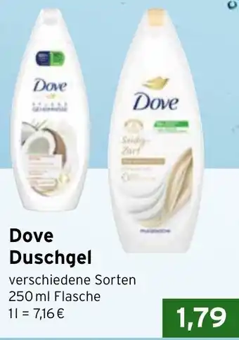 CAP Markt Dove Duschgel 250 ml Flasche Angebot