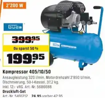 OBI Güde Kompressor 405/10/50 Angebot