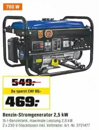 OBI Benzin Stromgenerator 2,5 kW Angebot