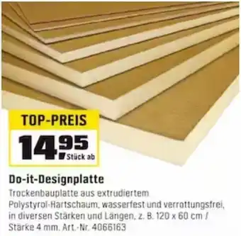 OBI Do-it-Designplatte Angebot