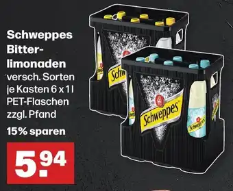 Handelshof Schweppes Bitterlimonaden 6x1 L PET Flaschen Angebot