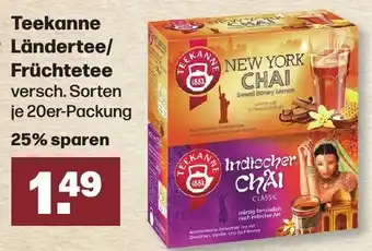 Handelshof Teekanne Ländertee/Früchtetee 20er Packung Angebot