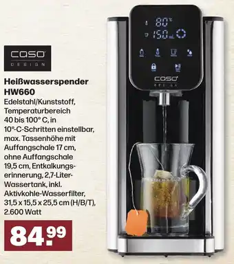 Handelshof Caso Design Heißwasserspender HW660 Angebot