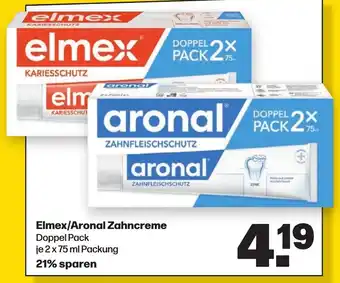 Handelshof Elmex/Aronal Zahncreme 2x75 ml Packung Angebot