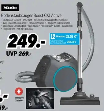 MEDIMAX Miele Bodenstaubsauger Boost CX1 Active Angebot