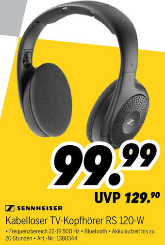 MEDIMAX Sennheiser Kabelloser TV Kopfhörer RS 120-W Angebot