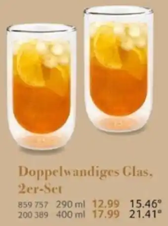 Selgros Doppelwandiges Glas, 2er Set Angebot