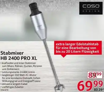 Selgros Caso Design Stabmixer HB 2400 Pro XL Angebot