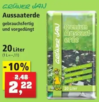 Thomas Philipps Grüner Jan Aussaaterde 20 Liter Angebot