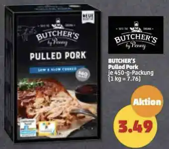 PENNY Butcher's Pulled Pork 450 g Packung Angebot